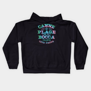 Plage de La Bocca, France Kids Hoodie